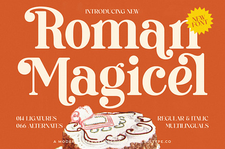 Roman Magicel Modern Alternate Ser, a Serif Font by timelesstype.co