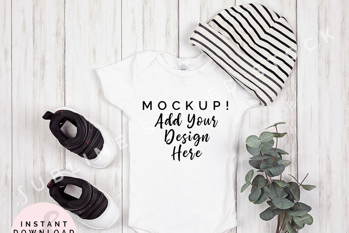 Onesie Mockup Bundle, Boy Bodysuit, an Apparel Mockup by SUBLIME Styled Stock (Photo 5 of 13)