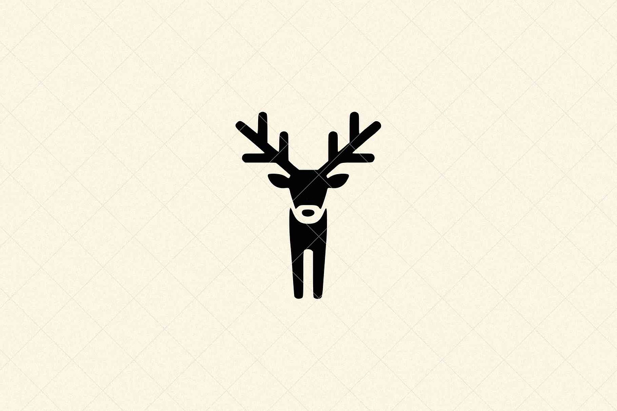 Minimalist Deer Icon, an Animal Illustration by Vectorium Studio (Photo 1 of 4)