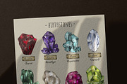 Birth Flowers & Birthstone Clipart, an Illustration by Belusuab (Thumbnail 9 of 16)