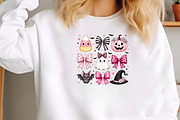 Cute Coquette Halloween Ghost PNG, a Seasonal Illustration by CraftArtStudio (Thumbnail 3 of 4)