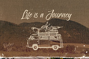 Vintage Hippie Van Print design, an Education Illustration by Krapio (Thumbnail 3 of 4)