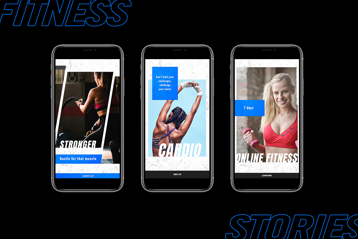 FITNESS - Social media pack, a Social Media Template by Stories Collective (Photo 4 of 12)