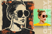 Grungy Line Art Photo Effects, an Action Add-On by Amorjesu.com (Thumbnail 14 of 25)