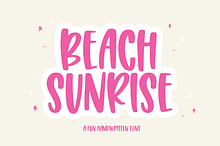 Beach Sunrise | Handwritten Font