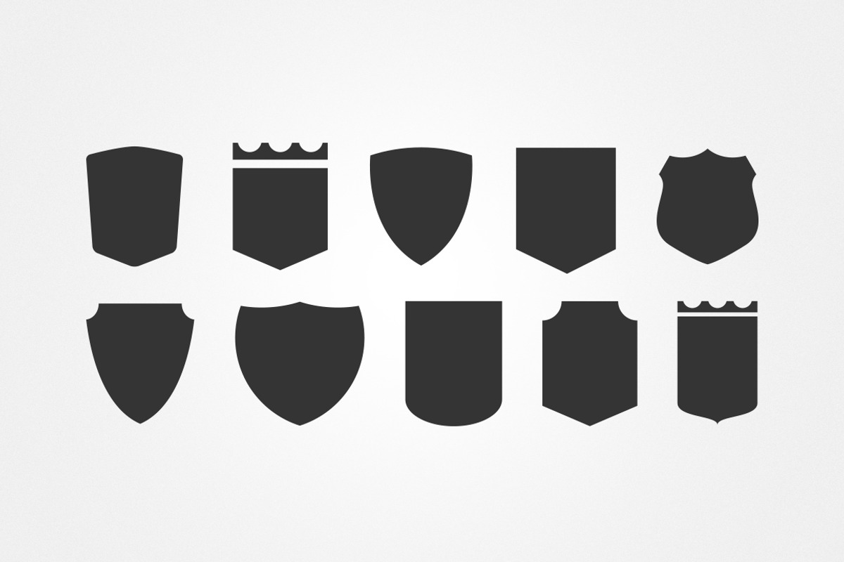 Shields - Vector Shapes Set, an Object Graphic by Prixel Creative