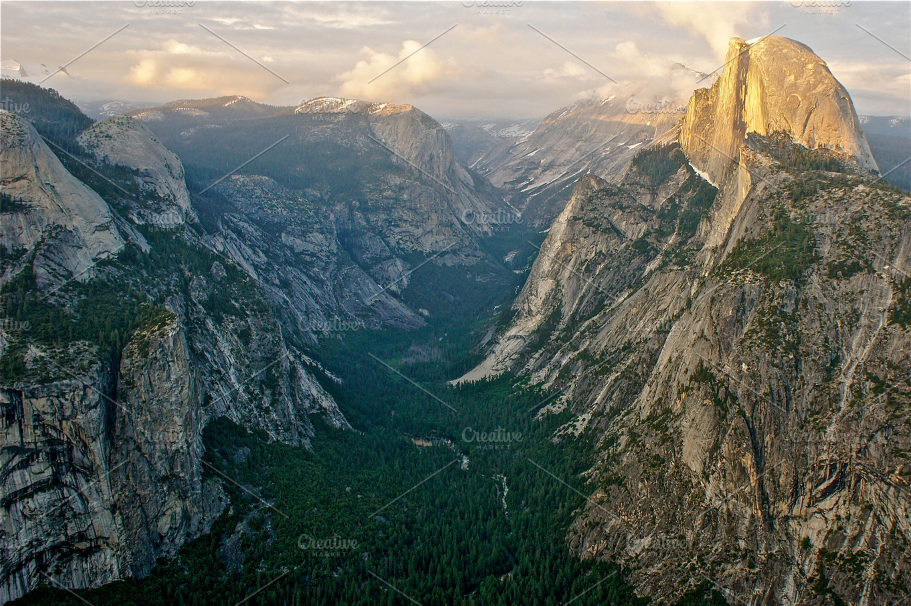 Glacial Pathway Halfdome Yosemite Featuring Yosemite National And Park