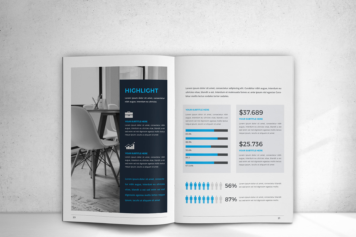 The Annual Report, a Brochure Template by design_pick (Photo 16 of 22)