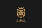 Geometric King Lion Logo, a Branding & Logo Template by YUDesignStore (Thumbnail 2 of 10)