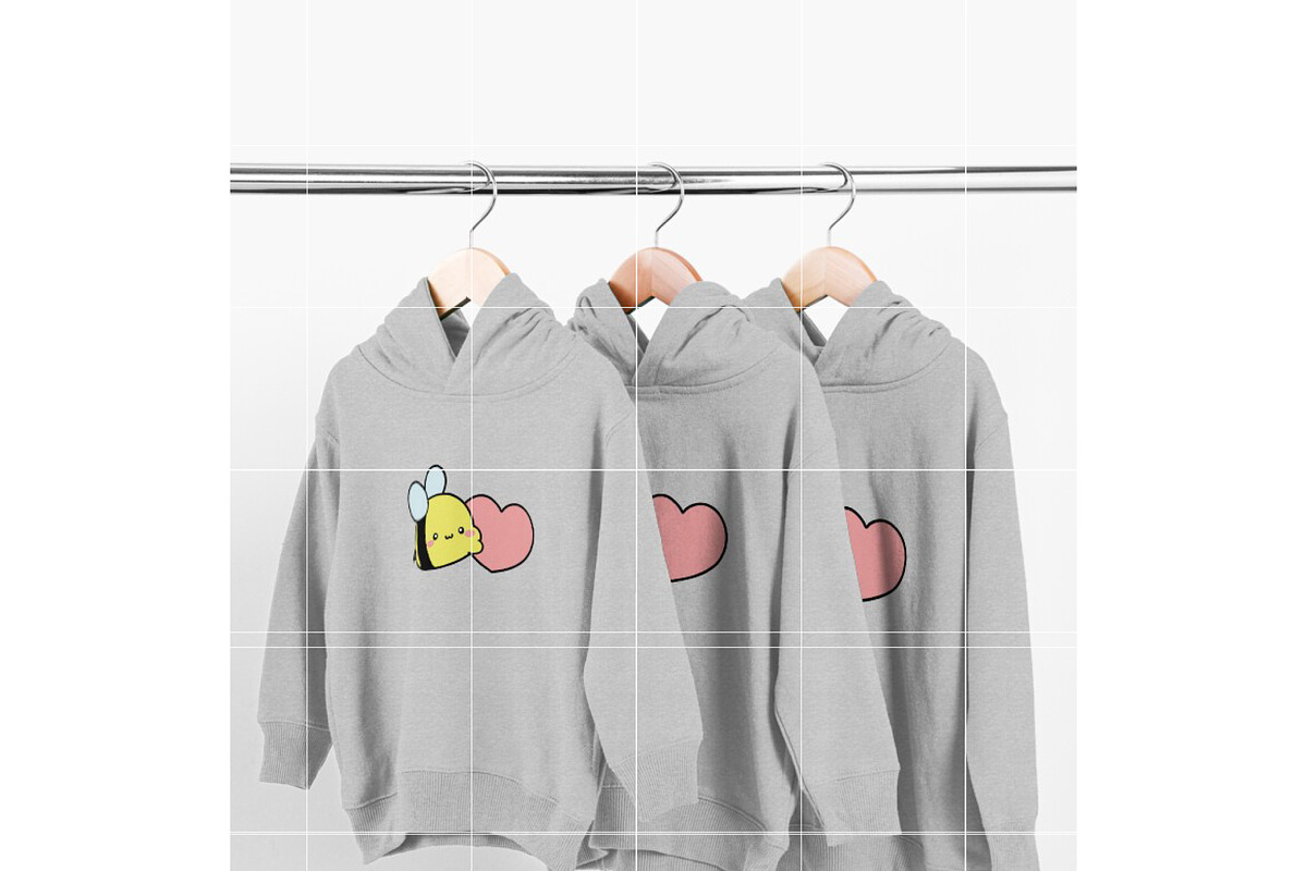 Cute Bee SVG, Kawaii Honey Bee SVG, an Illustration by TheHitShop (Photo 6 of 11)