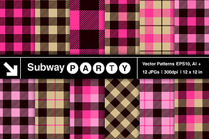 Vector Lumberjill Plaid Patterns