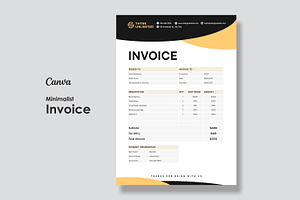 Invoice Template | Canva, a Stationery Template by Amit Debnath