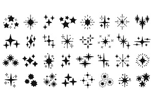 Doodle star glitter sparkles, an Illustration by winwin.art