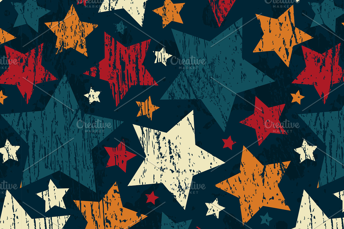Star Seamless Patterns, a Pattern Graphic by Gudiny (Photo 10 of 11)