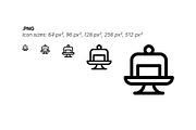 50 Cheese Icons, an Outline Icon by Side Project (Thumbnail 5 of 8)