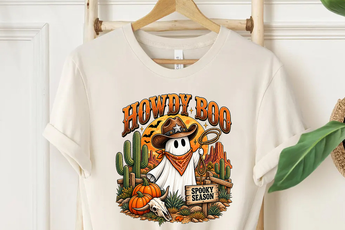 Howdy Boo Cowboy Ghost Wild West PNG, an Object Graphic by Star Graphic Design (Photo 2 of 10)