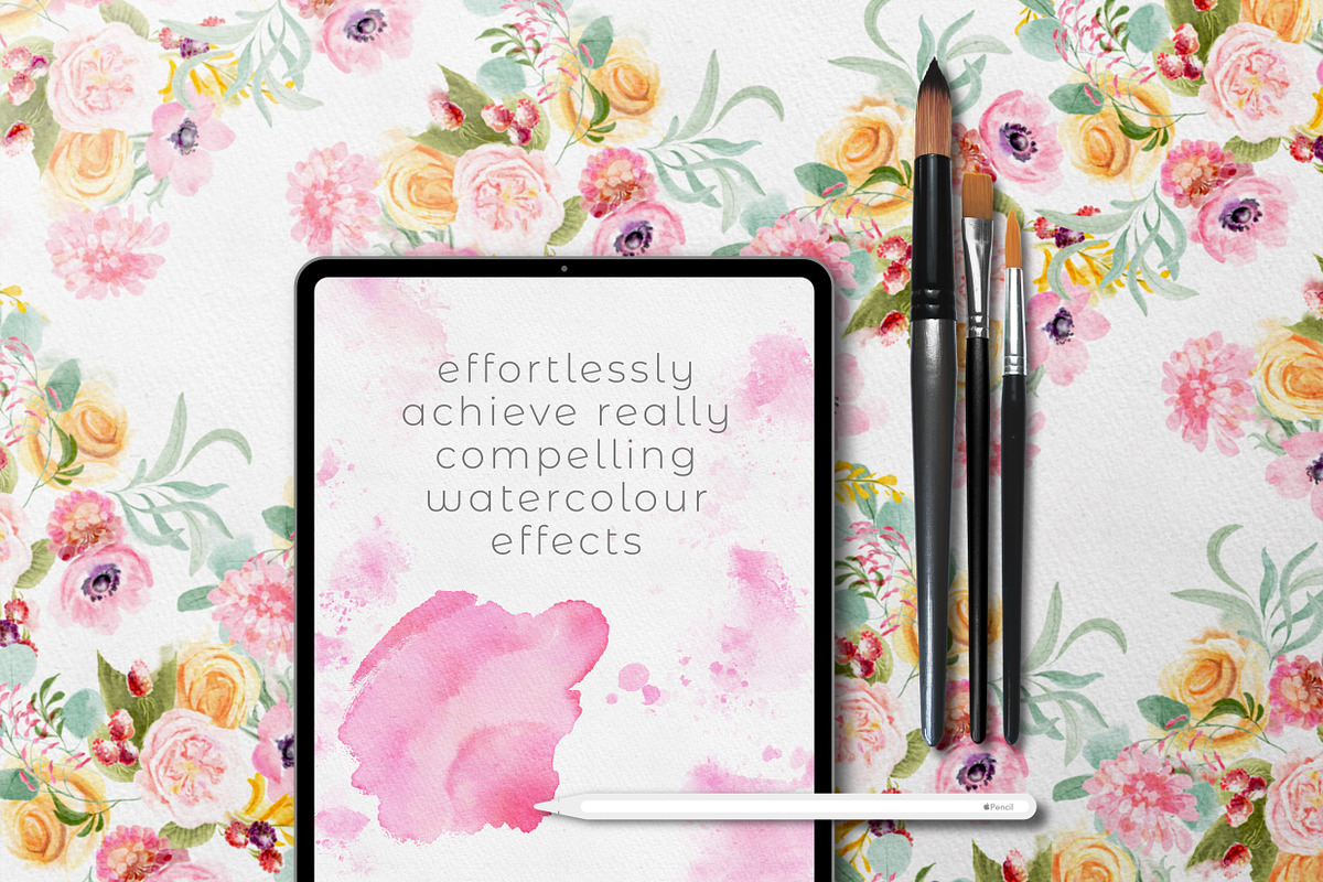 EVERYTHING WATERCOLOUR for Procreate, a Brush Add-On by UPROOT (Photo 10 of 22)