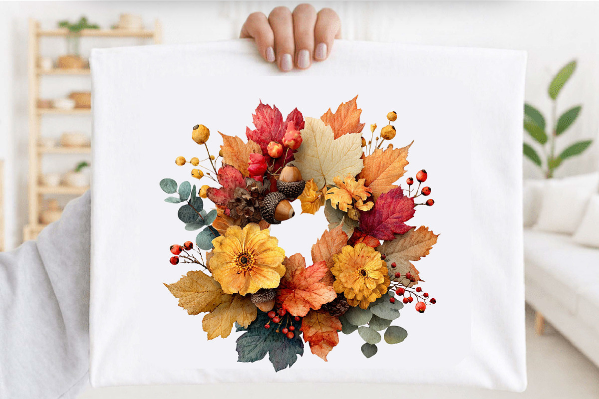 Watercolor Autumn Fall Leaves, a Seasonal Illustration by SVGArt (Photo 10 of 10)