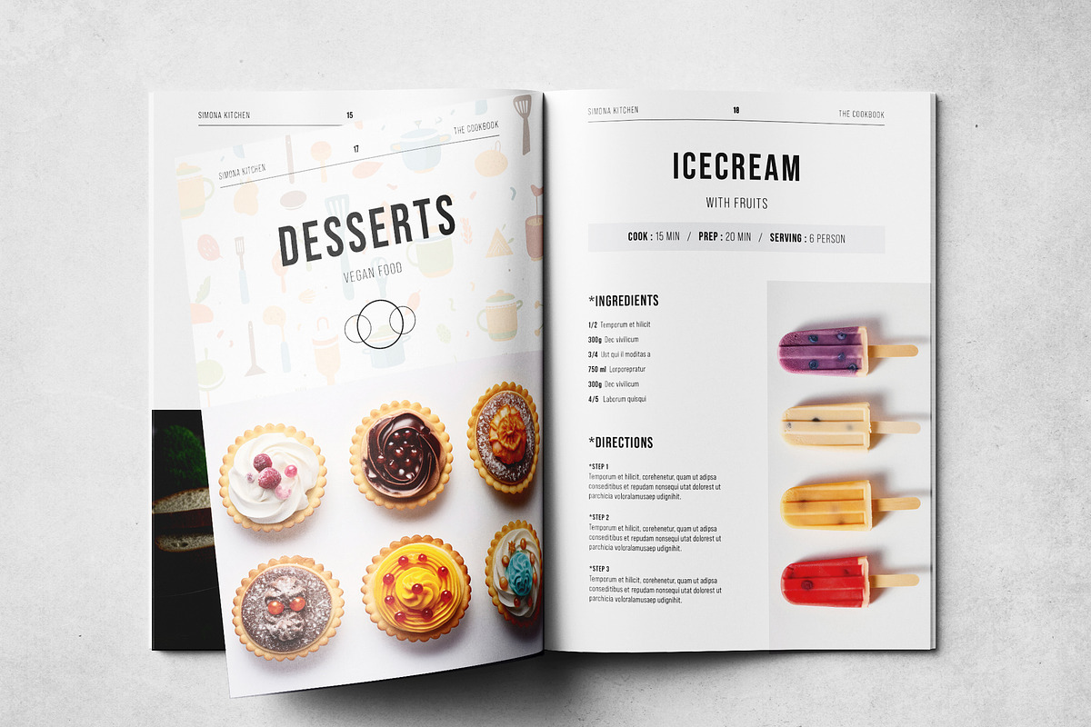 Cookbook Print Layout, a Brochure Template by Grkic Creative (Photo 10 of 13)
