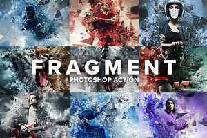 Fragment Photoshop Action