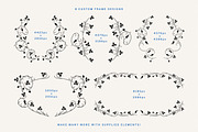 Romantic Vintage Floral Clipart, a Decorative Illustration by Century Library (Thumbnail 3 of 10)