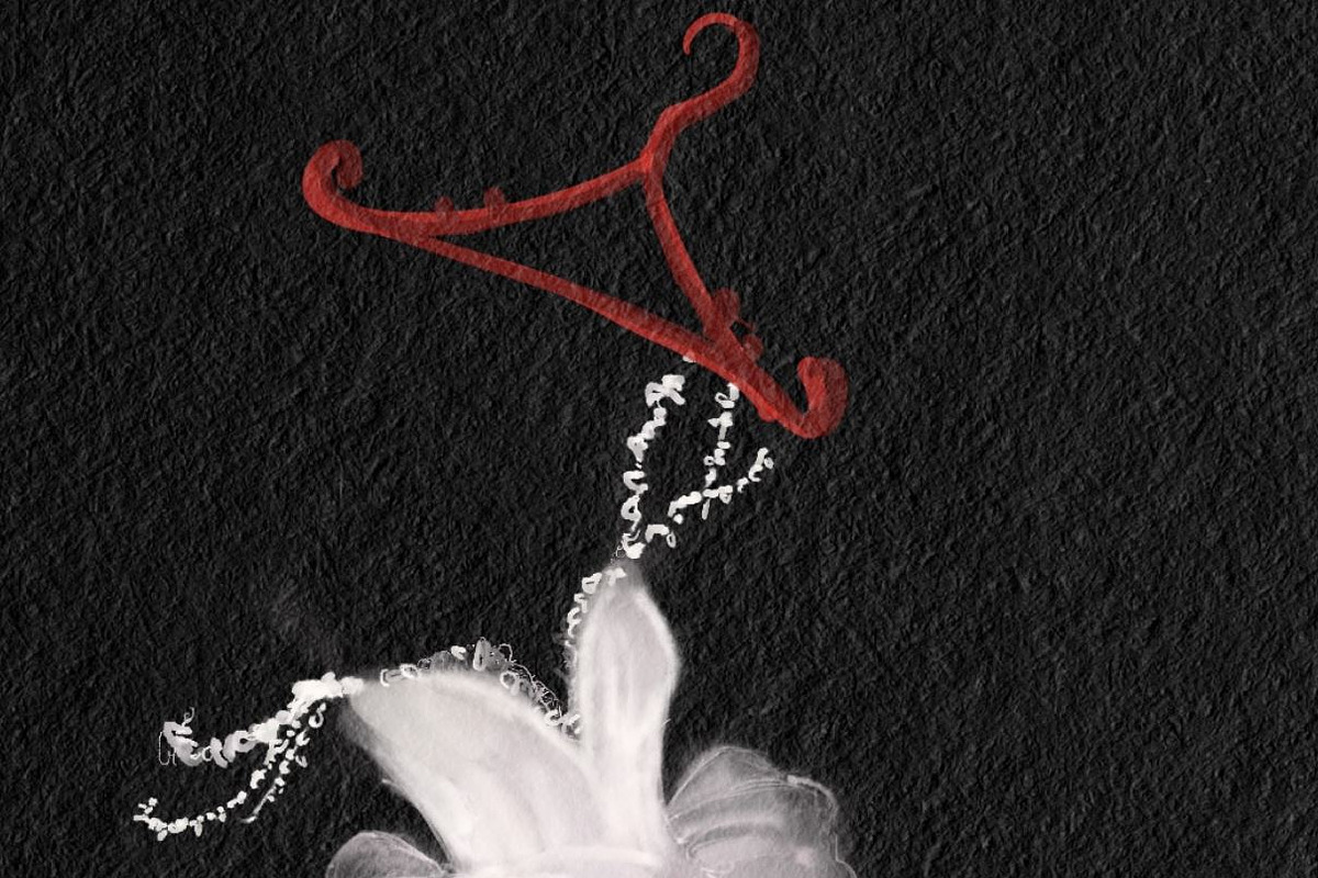 White wedding dress on hanger, an Object Illustration by tranyenhanu (Photo 2 of 3)