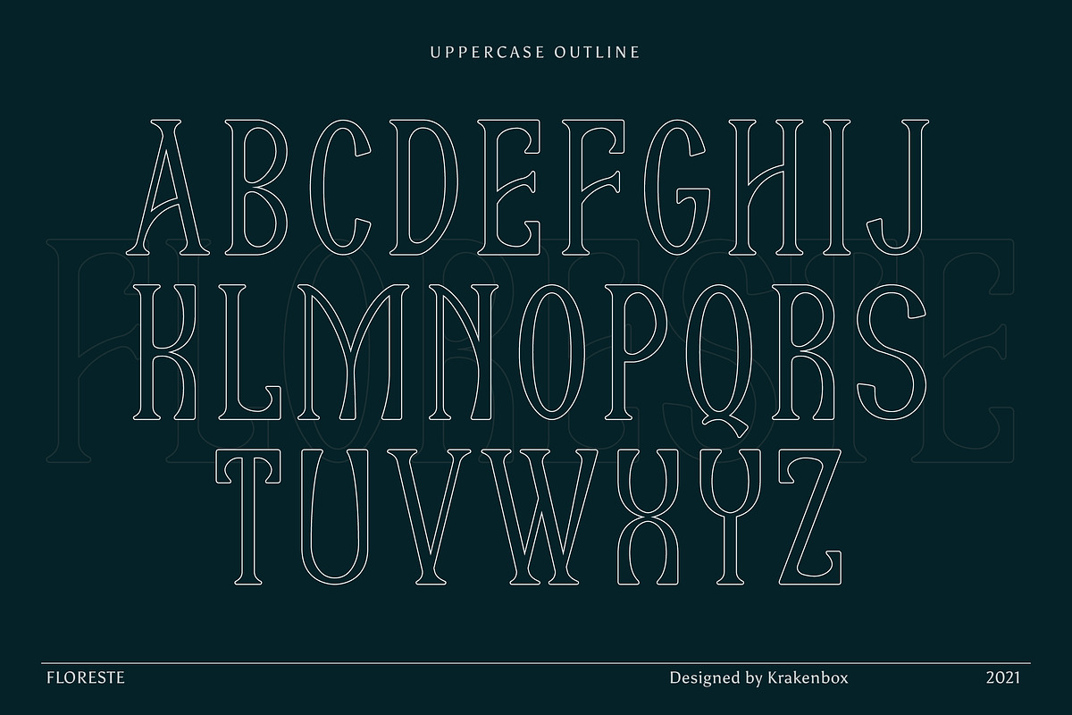 Floreste - Modern Wavy Serif, a Serif Font by Krakenbox Studio (Photo 12 of 18)