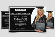Simple Graduation Invitation, a Card Template by mesuka (Thumbnail 1 of 3)