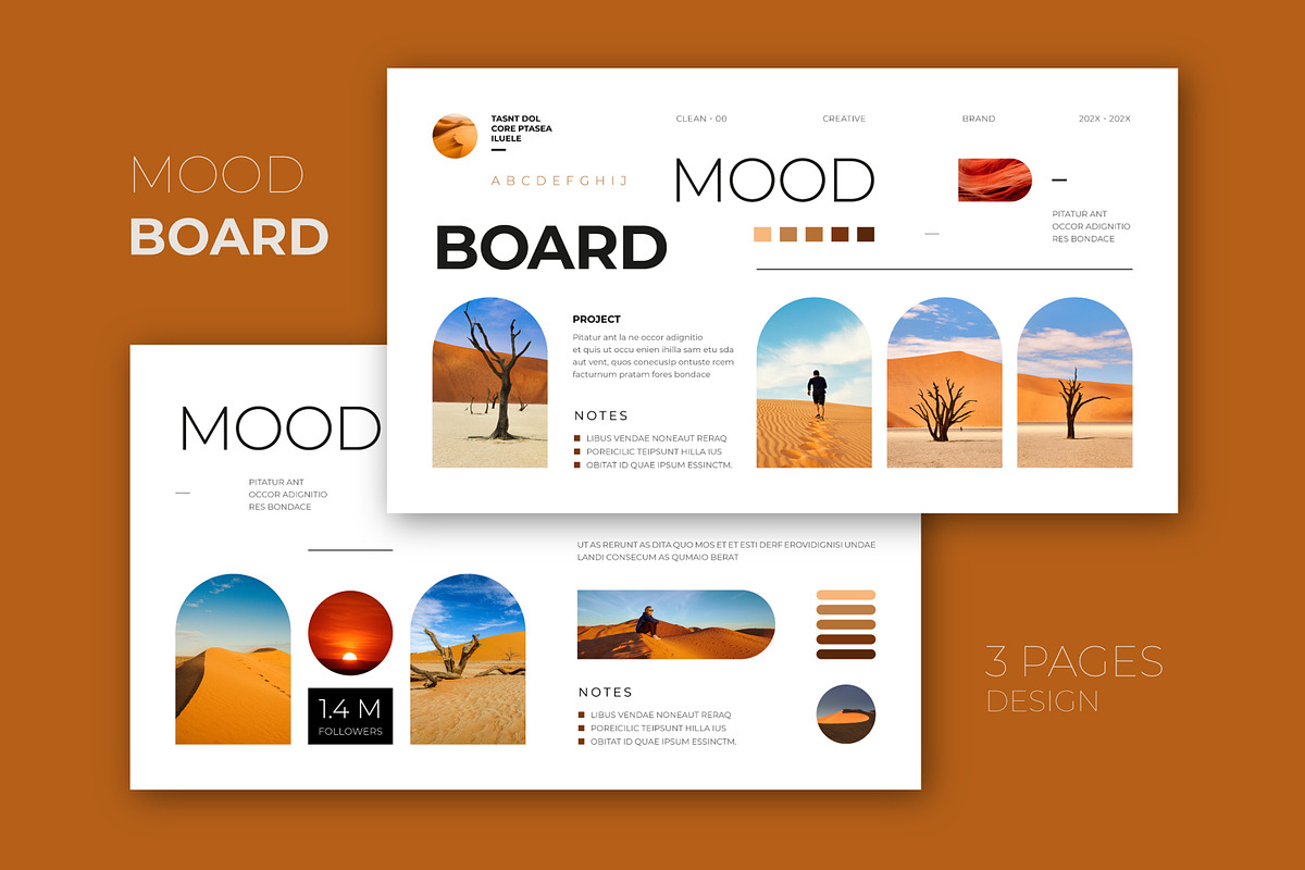 Aesthetic Mood Board Layout, an UI Kit Template by MightyDesign (Photo 1 of 7)