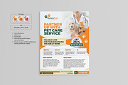 Pet Care Service Flyer Design, a Flyer Template by NasirGrfx (Thumbnail 1 of 3)