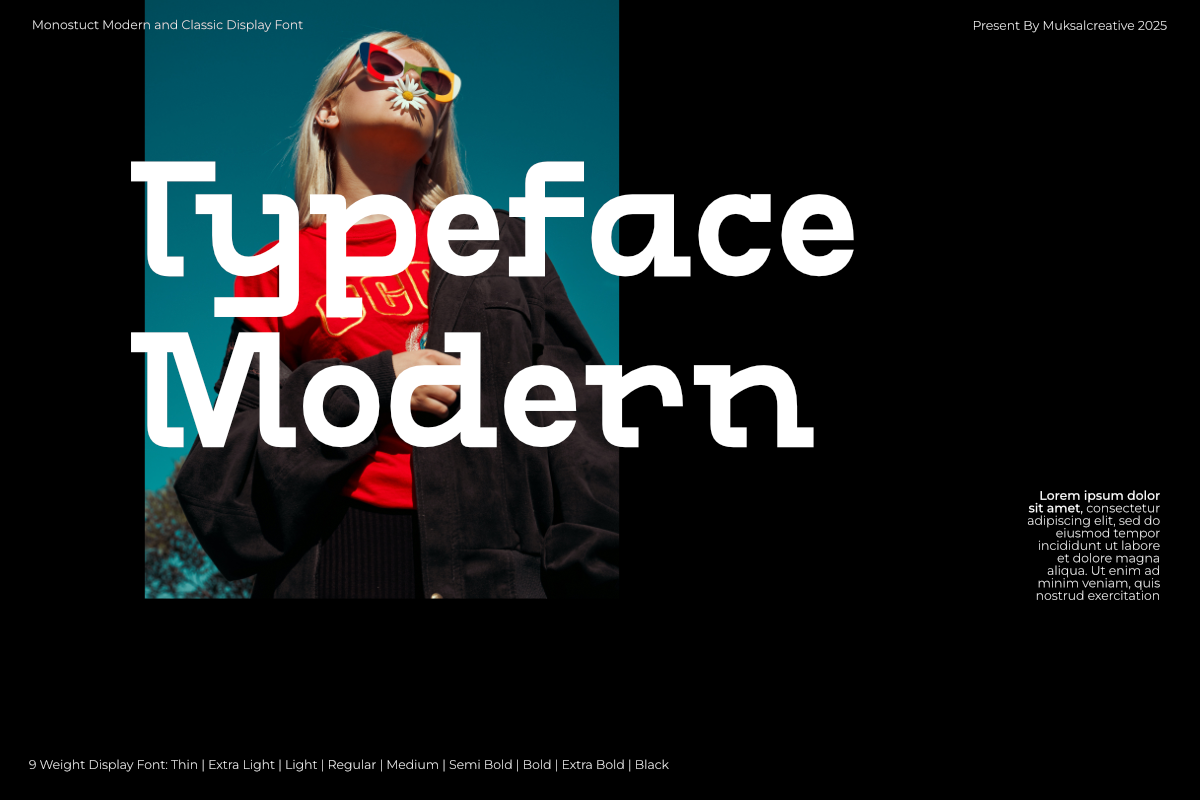 Monostruct, a Slab Serif Font by Muksal Creative (Photo 2 of 10)