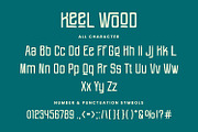 Keel Wood - Sans Condensed Font, a Sans Serif Font by AQR Studio (Thumbnail 8 of 9)