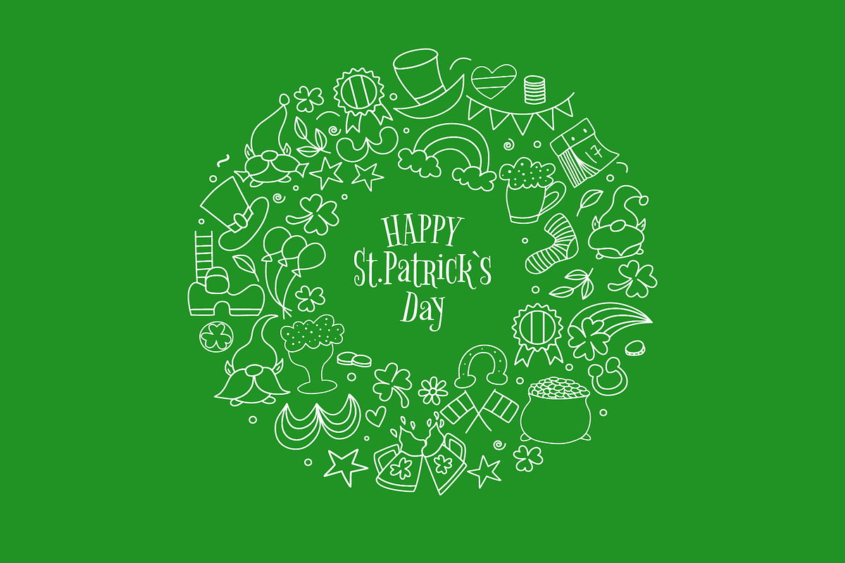 St. Patricks Day set design elements, a Seasonal Illustration by Idressart (Photo 7 of 11)