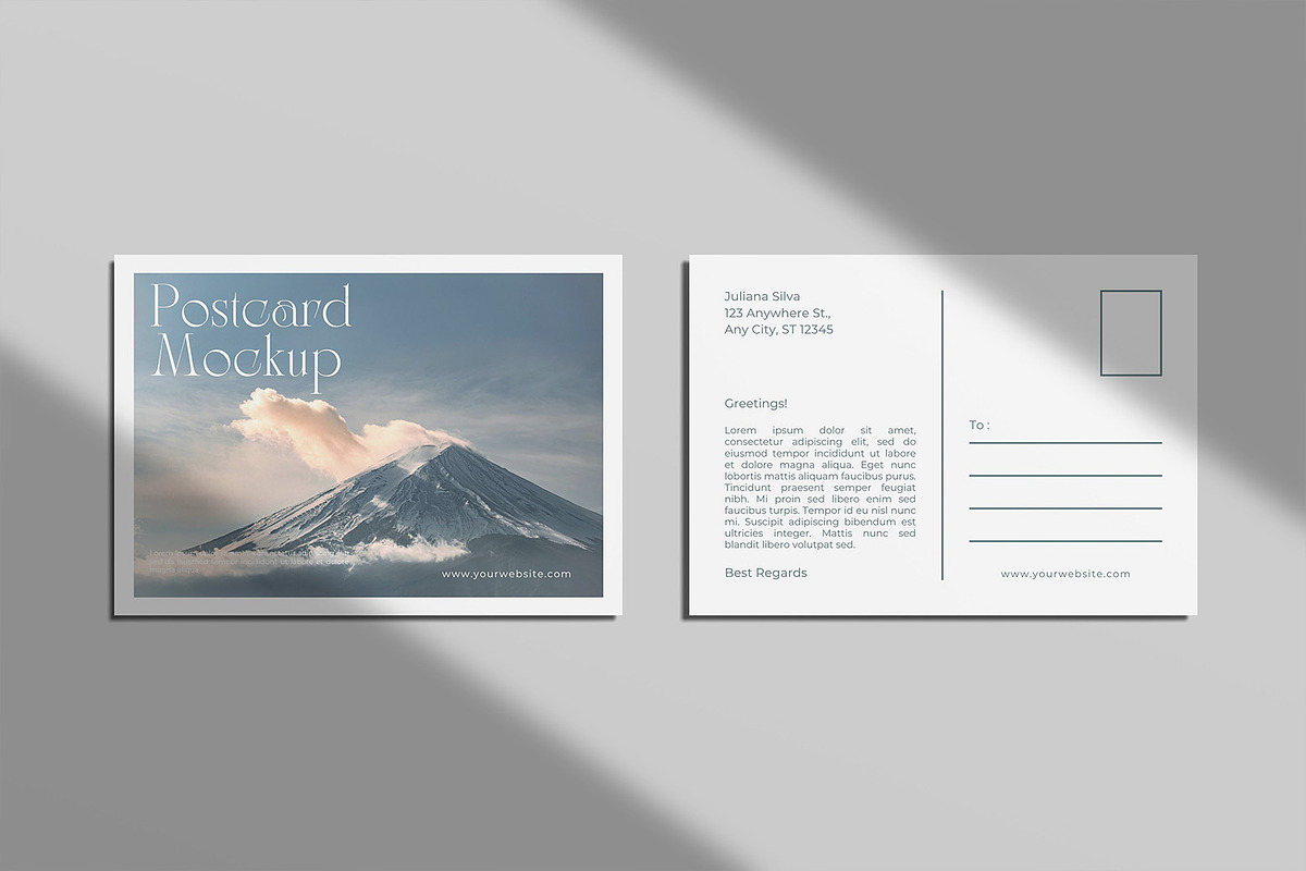 Postcard Mockup, a Product Mockup by mahremdesign (Photo 2 of 9)