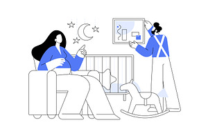 Designing baby room isolated cartoon, a Person Illustration by Visual Generation