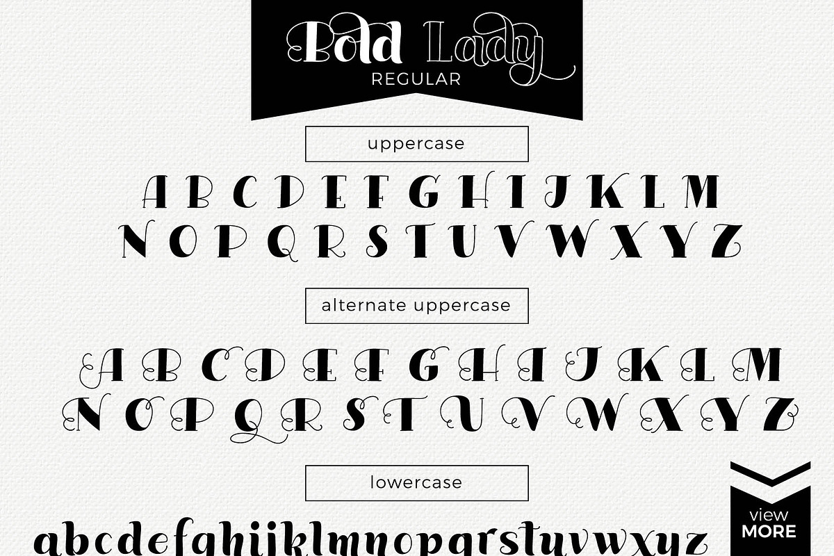 Bold Lady Font duo preview 3