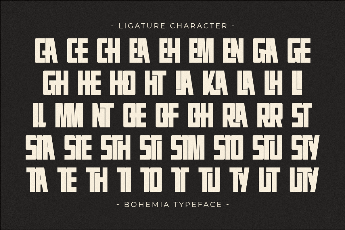 Bohemia - Modern Sans Display Font, a Sans Serif Font by Pian45 Studio (Photo 7 of 8)