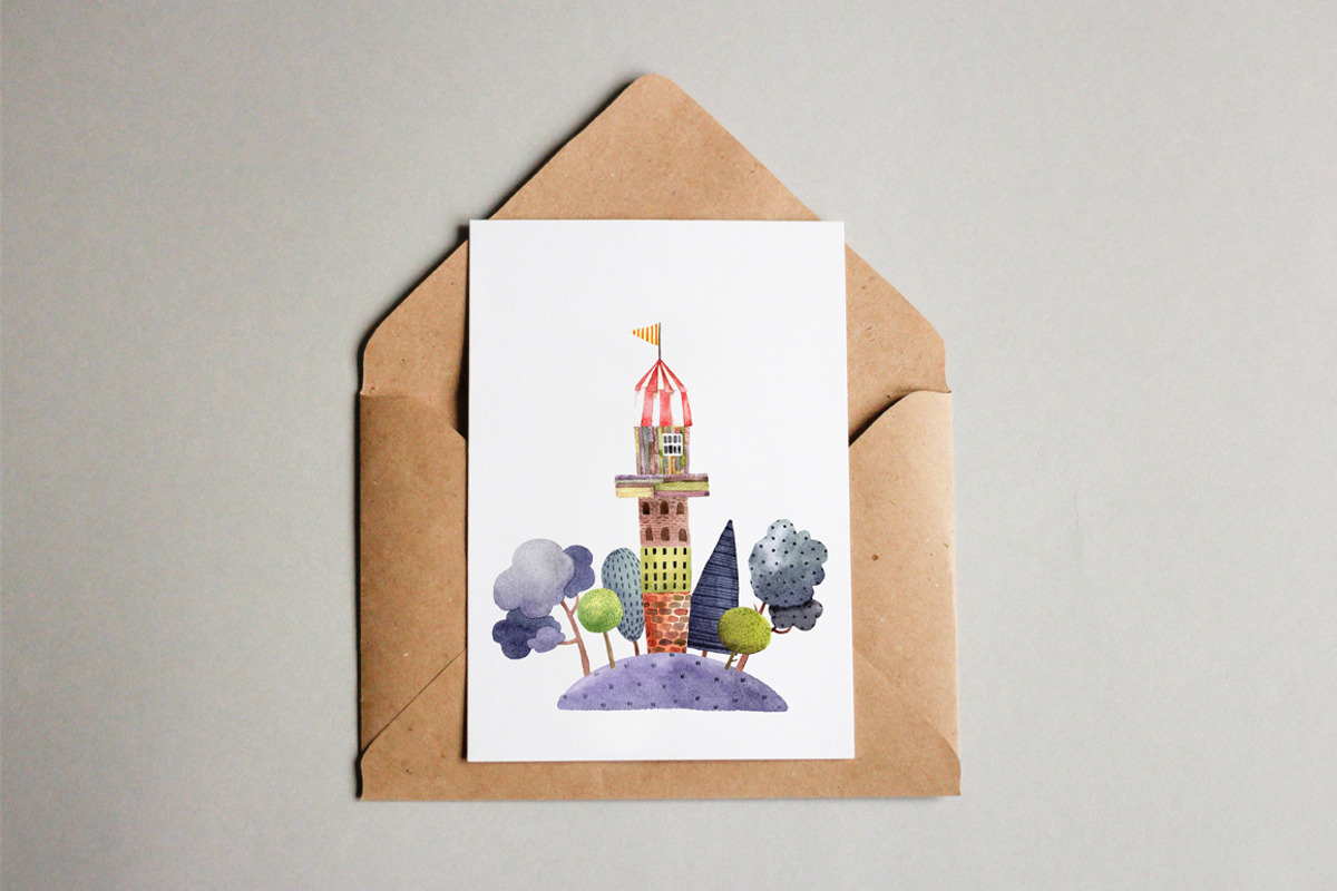 Old Old Fairy Tale - Watercolor Set, an Object Illustration by Mashamashastu (Photo 8 of 12)