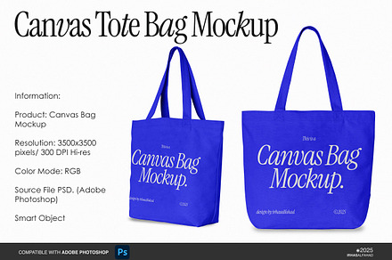Canvas Tote Bag Mockup