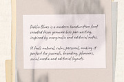 Dahlia Blues Handwritten Font, a Handwritten Font by Dina Mae (Thumbnail 2 of 12)
