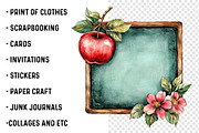 Distressed Back To School Clipart, a Transportation Illustration by SinaCreation (Thumbnail 3 of 9)