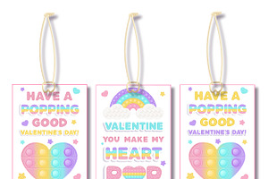 8 Pop It Tags For Valentine's Day