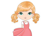 set with 32 cartoon girls-cute girls, an Animal Illustration by StudioLondon (Thumbnail 31 of 33)