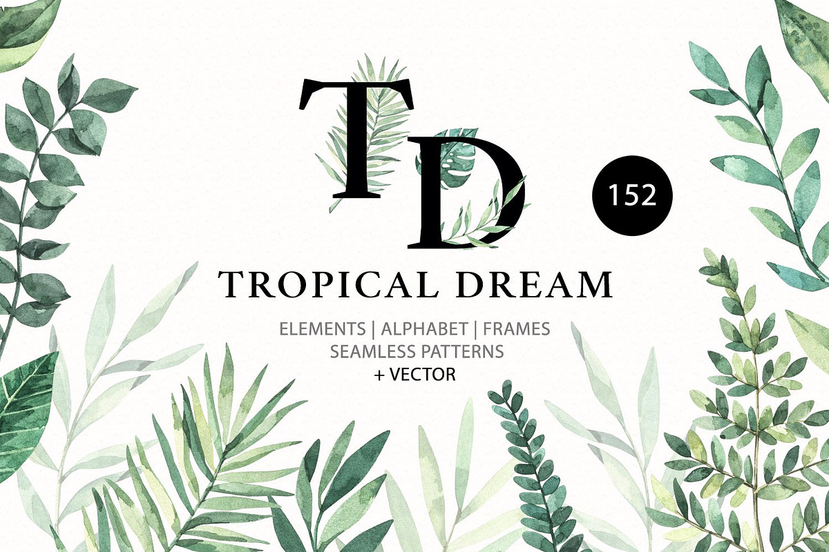 Floral bundle | Watercolor SALE, a Decorative Illustration by Kate Macate (Photo 2 of 28)