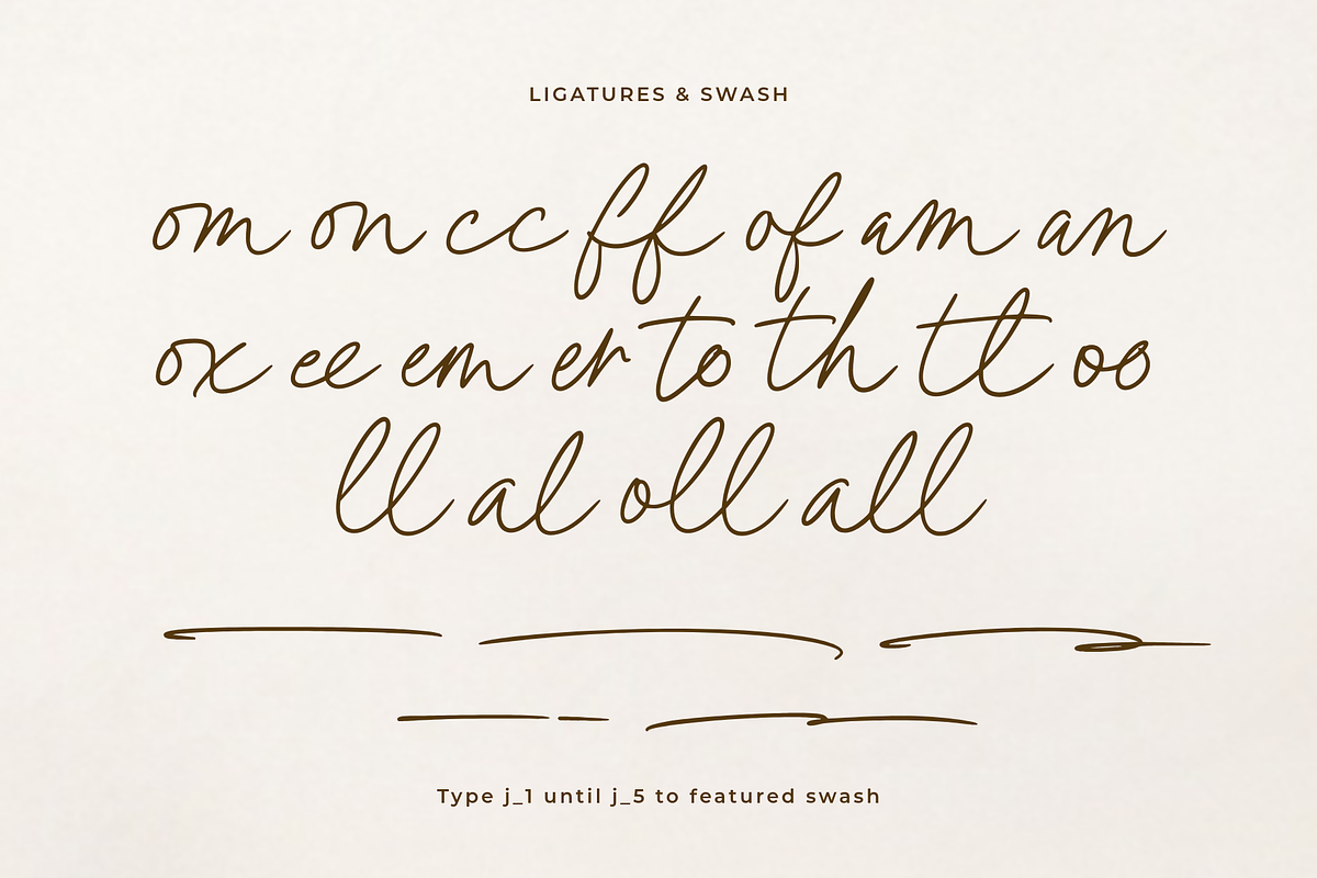 Allura Signature - Handwritten Font, a Script Font by Ainun Jinan (Photo 8 of 9)