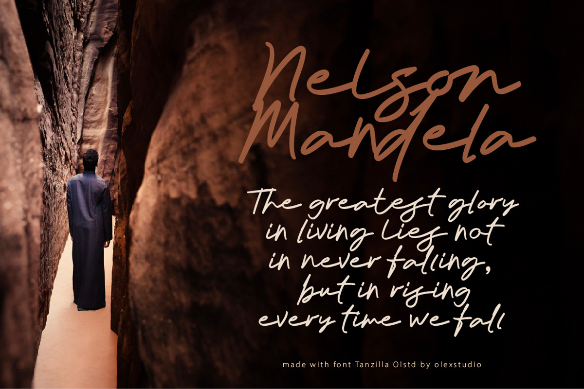 Tanzilla Olstd - Handlettered, a Handwritten Font by Olexstudio (Photo 4 of 7)