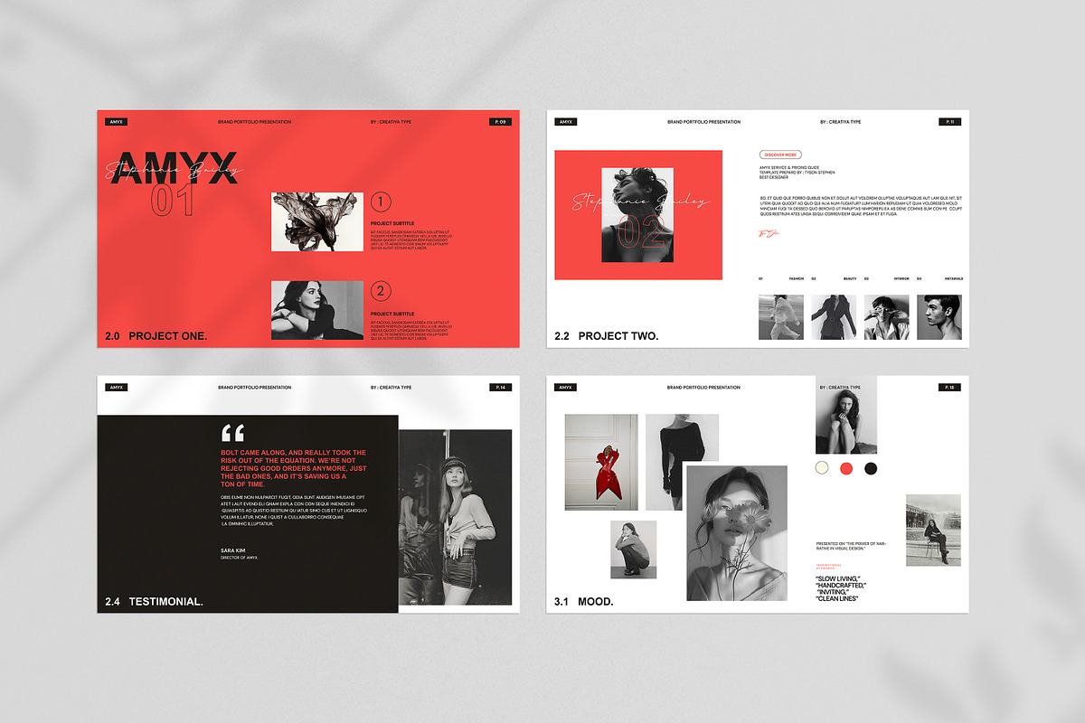 AMYX | Portfolio Presentation, a Presentation Template by Creatiya Type (Photo 7 of 8)