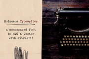 Holocene Typewriter SVG Font, a Serif Font by Ana's Fonts (Thumbnail 1 of 9)