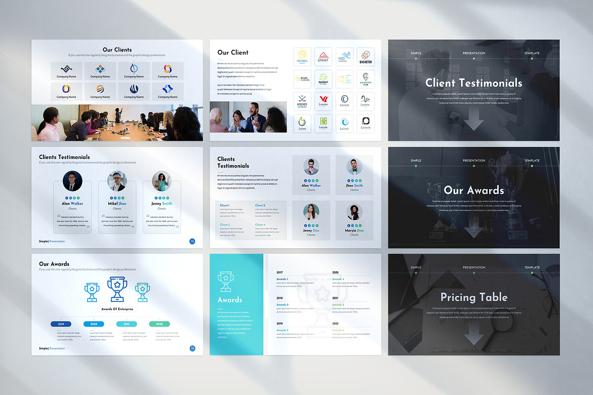 Simple Keynote Template, a Presentation Template by WhiteGraphic (Photo 11 of 16)