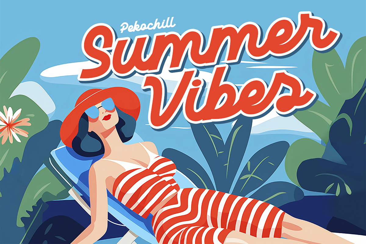 Daliot - Retro Script Display Font, a Script Font by Pekotype (Photo 4 of 14)